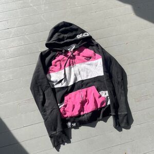 Vintage 2000s Roxy Streetwear Y2K Reversible Zip Up Hoodie